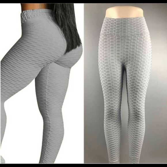 Anti Cellulite Butt Lifting Leggings Gray - Picture 3 of 6